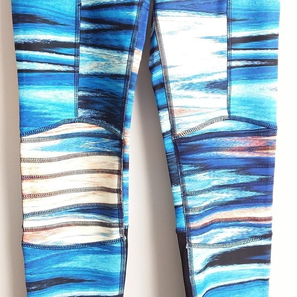 C&C California Blue Multicolor Leggings S - Picture 9 of 10